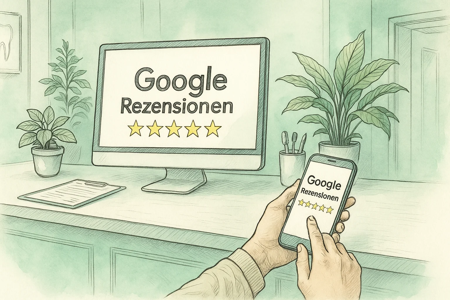Google Rezensionen als Zahnarztpraxis
