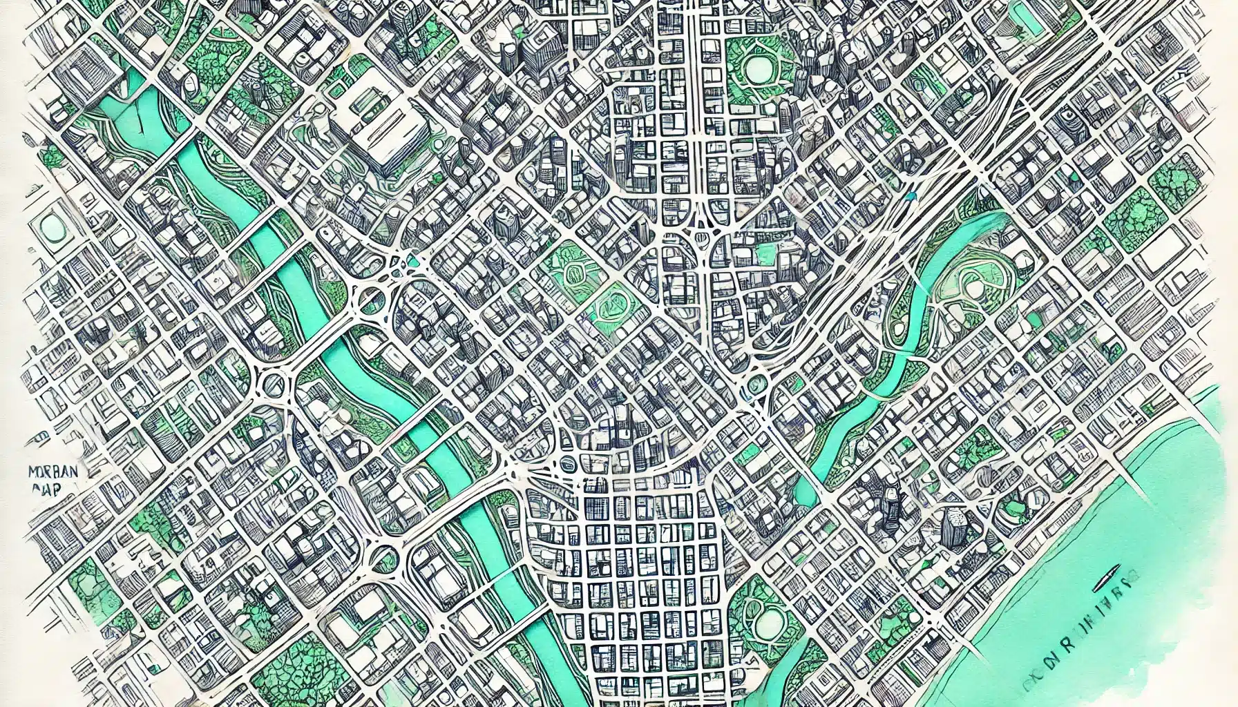 Karte von einer Stadt – ähnlich Google Maps