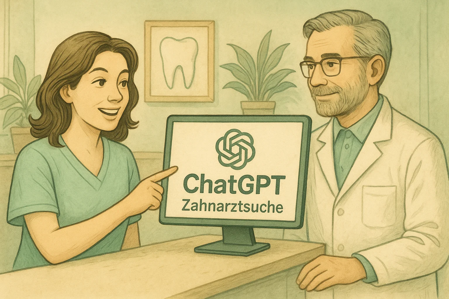 ChatGPT zur Zahnarztsuche